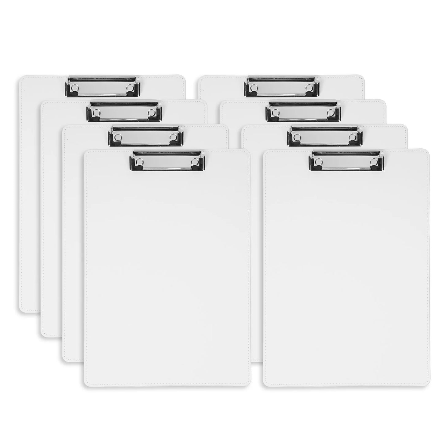 Sublimation Clipboards Blanks White PU Leather Front A4 8 Pack