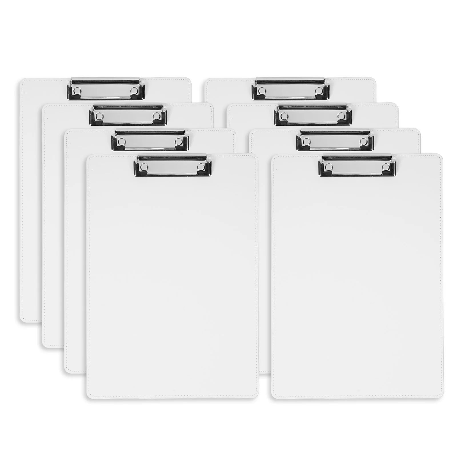 Sublimation Clipboards Blanks White PU Leather Front A4 8 Pack