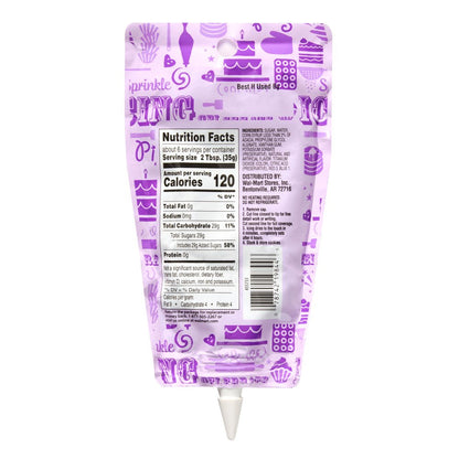 Cookie Icing in a Ready to Use Pouch, Purple, 7 Ounce
