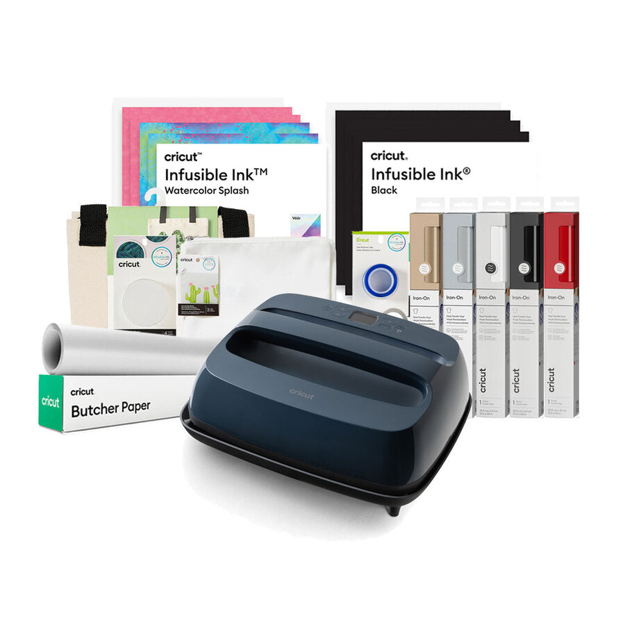 Cricut EasyPress® SE – 12 in x 10 in, Slate Blue + Everything Bundle