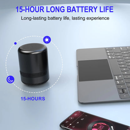 Portable Bluetooth Speaker with Deep Bass, IPX5 Waterproof Wireless Speaker, TWS Pairing, 16W Loud Sound for Outdoor, Home, Party, Beach, Travel, Gift