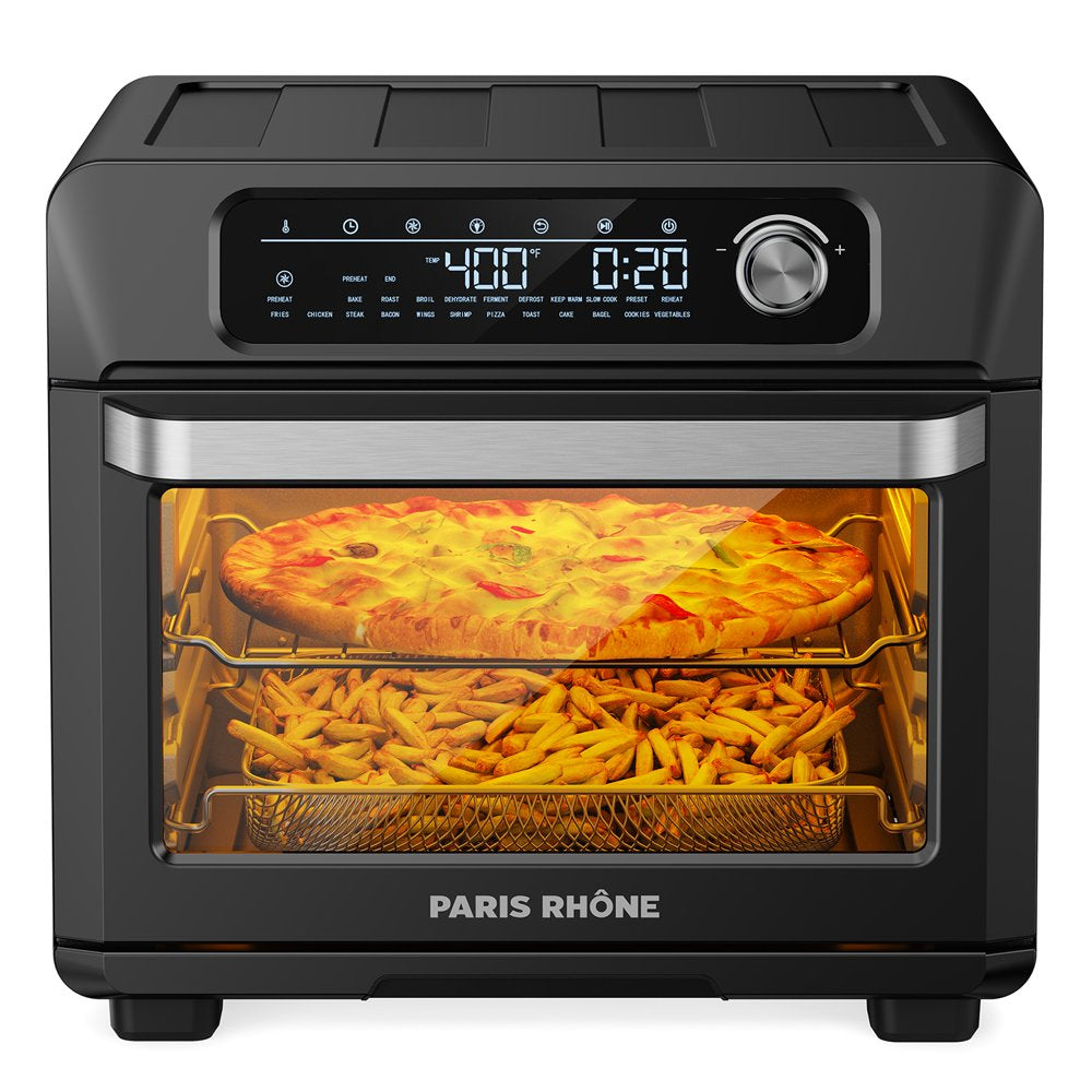 Air Fryer 26 QT Toaster Oven, 24 in 1 Large Convection Air Fryer Oven with 100 Recipes, 1700W