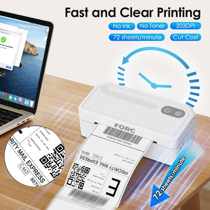 Shipping Label Printer,4X6 Thermal Label Printer for Small Business & Office Package,Compatible with Android, Ios, Windows and Mac, Widely Used for Amazon,Ups,Etsy,Usps