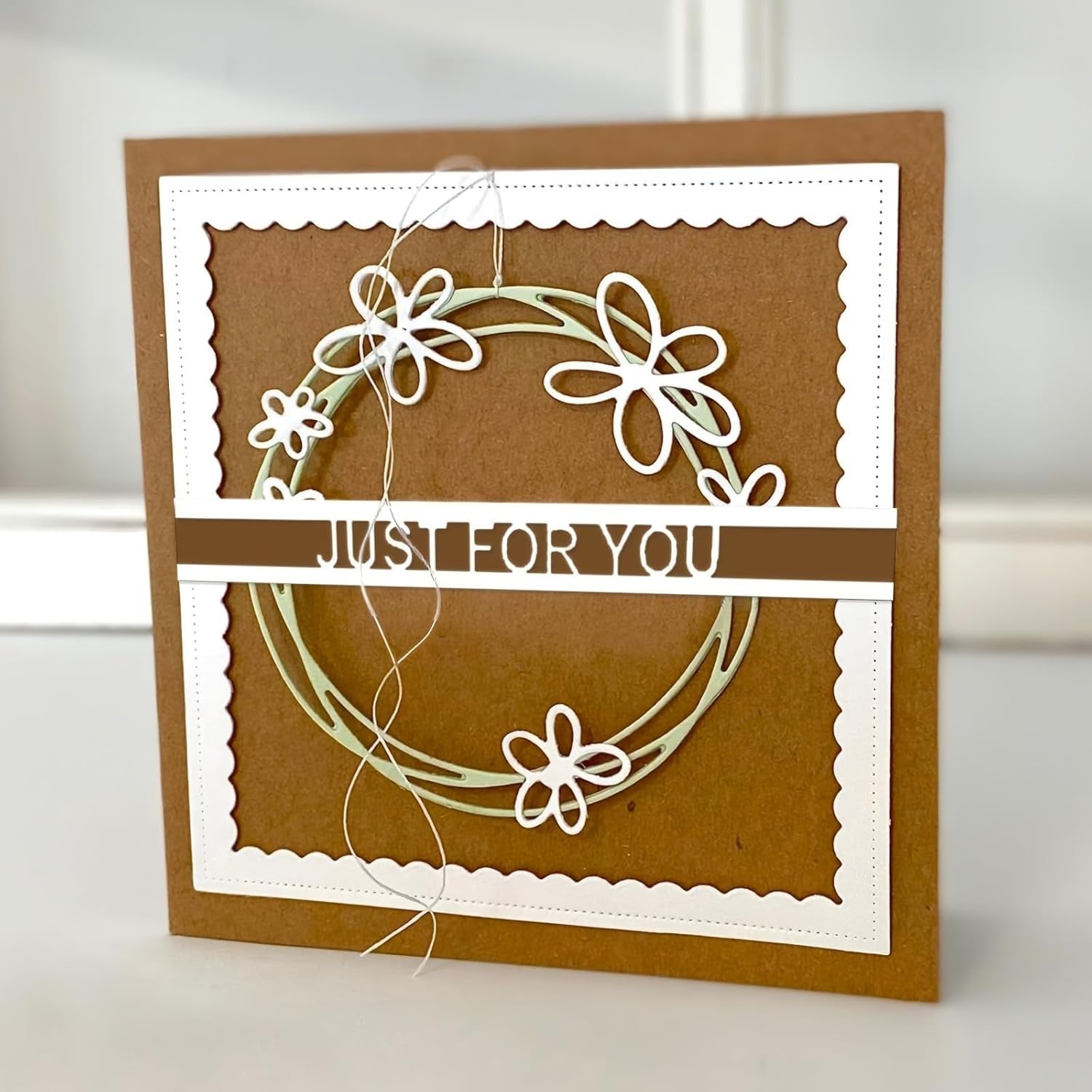 3D Backgrounds Metal Cutting Die for Scrapbooking, New Cutting Dies DIY Album Card Making Decor Paper Craft Metal Die Cuts Party Wedding Decorations (Common Blessing Words 4.5 X 3.5 In)