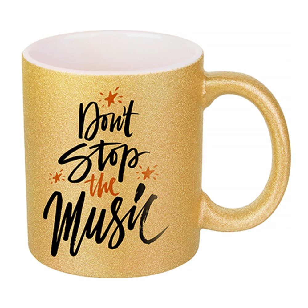 HPN Sublicraft 11 Oz. Glitter Sublimation Ceramic Mug - 36 per Case