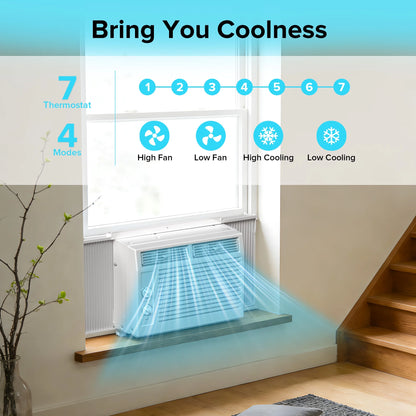 5000 BTU Window Air Conditioner for Small Rooms AC Unit Air Conditioner Cools up to 150 Sq.Ft
