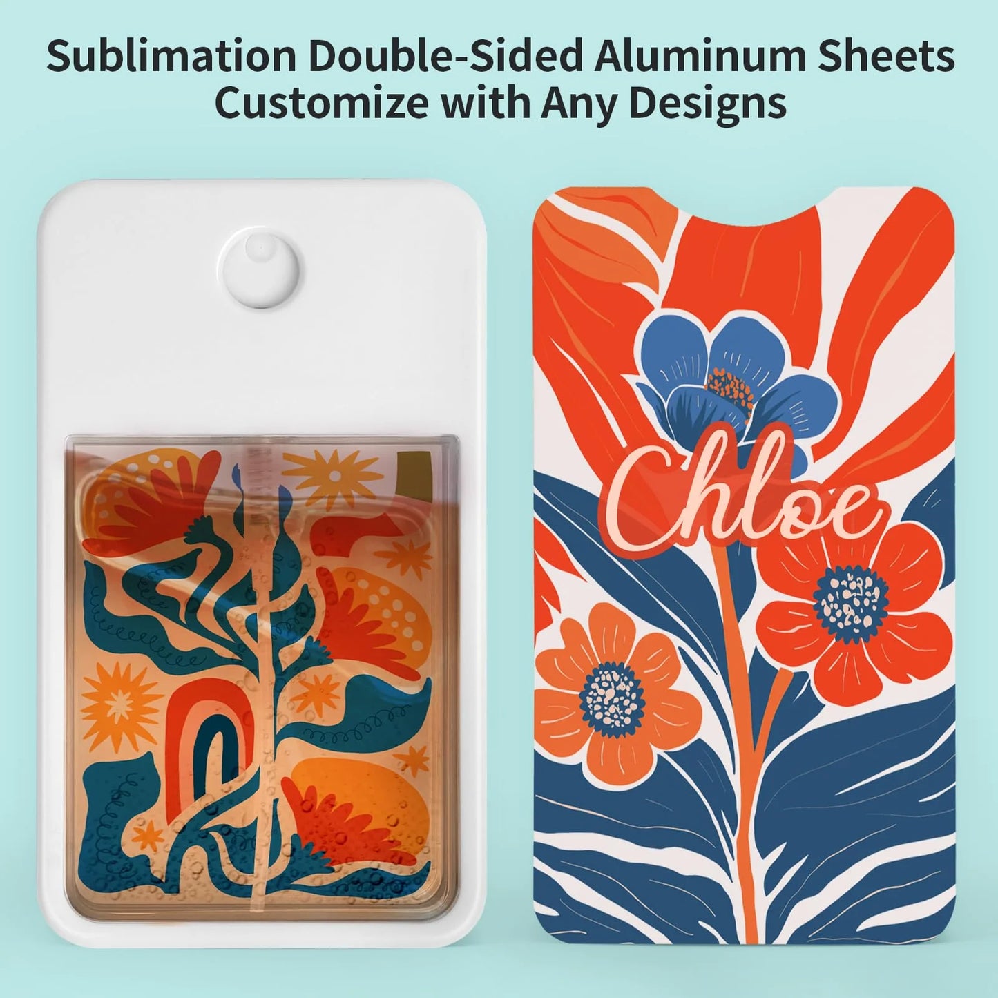 Sublimation Blanks Card Perfume Spray Bottle 1FL.OZ 30 Ml Mixed 12 Pack
