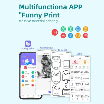 Label Printer, Bluetooth Shipping Label Printer, 4X6 Thermal Printer for Shipping Packages