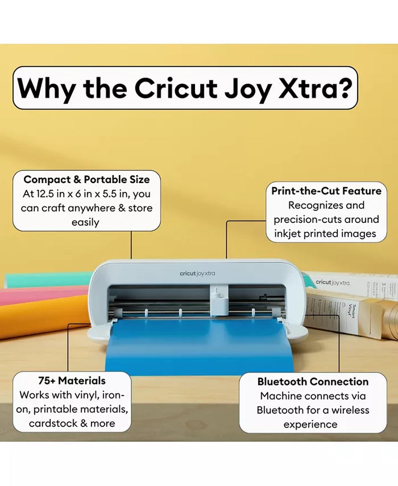 Joy Xtra Cutting Machine with Printable Sticker Paper Bundle