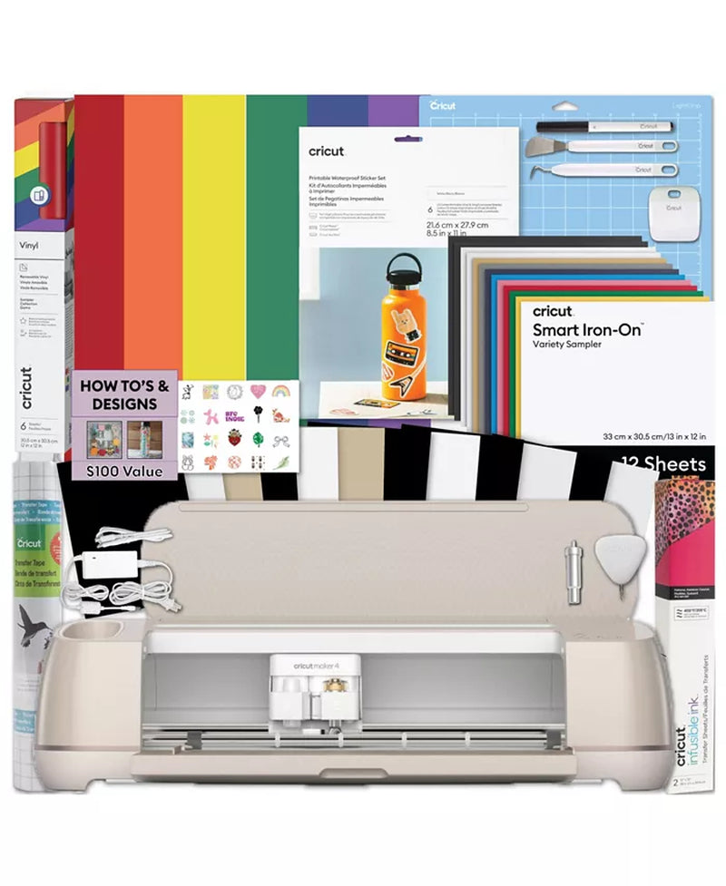 Maker 4 Craft Cutting Machine with Ultimate Sticker Making Bundle