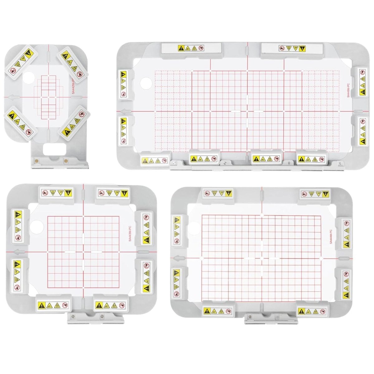 4Pc Magnetic Embroidery Hoop Set for Brother SE2000, PE900 and Other Models