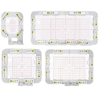 4Pc Magnetic Embroidery Hoop Set for Brother SE2000, PE900 and Other Models