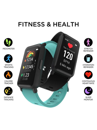 Active 3 Unisex Adult Smartwatch Fitness Tracker, Merlot, Silicone Strap