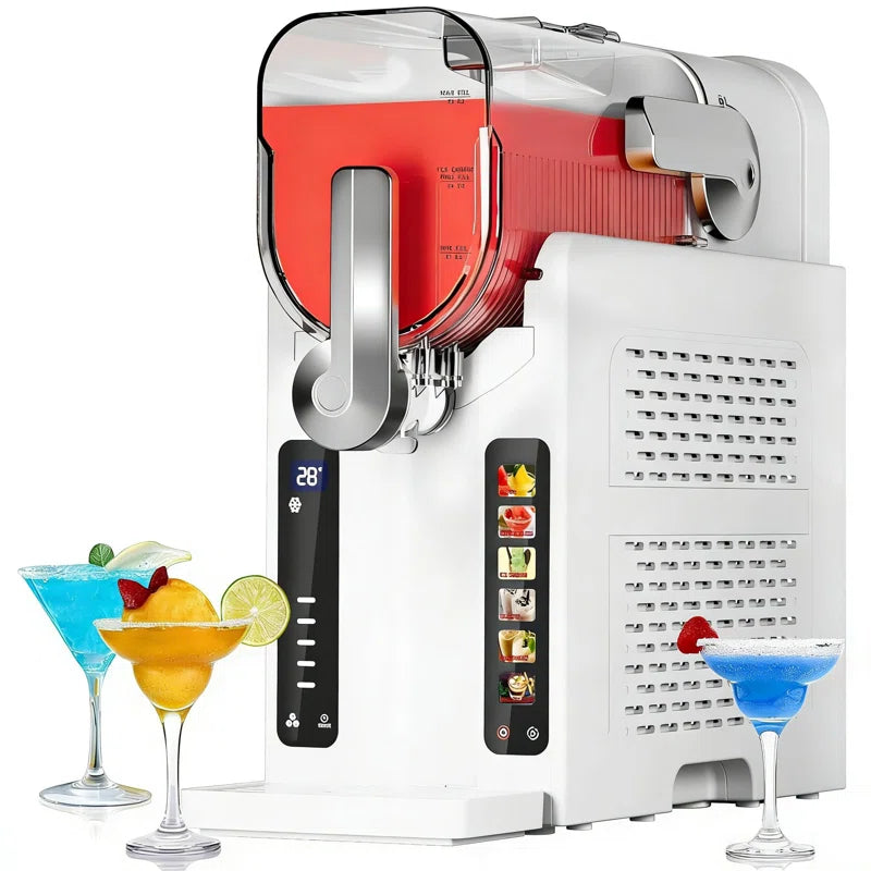 Slushie Machine, No Ice Needed,70 Oz Frozen Drink & Soft Serve Ice Cream Machine for Home W/Led Display, One-Touch Reservation & 6 Pre-Set Programs,Auto-Clean for Frozen Margaritas, Frappés