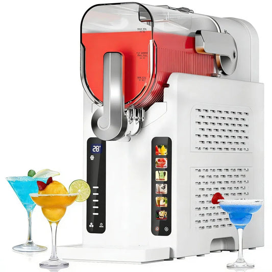 Slushie Machine, No Ice Needed,70 Oz Frozen Drink & Soft Serve Ice Cream Machine for Home W/Led Display, One-Touch Reservation & 6 Pre-Set Programs,Auto-Clean for Frozen Margaritas, Frappés