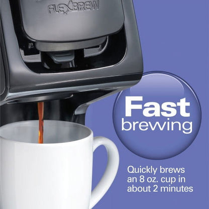 Flexbrew Single-Serve Coffee Maker, Black, Capacitive-Touch Controls, 49903