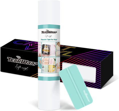 Clear Matte Vinyl Transfer Tape for Vinyl Layer Low Tack 12” X 30FT Perfect for Craft Adhesive Vinyl for Decals,Signs,Stickers,Walls,Doors,Windows