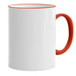 HPN ORCA Premium 11 Oz. Color Rim + Handle Sublimation Ceramic Mug - 36 per Case