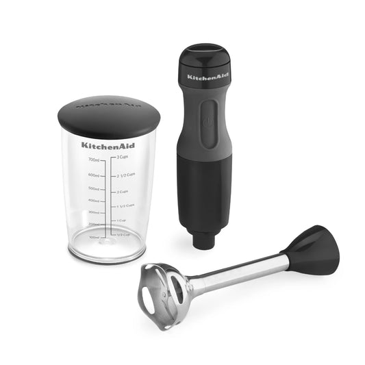 2-Speed Corded Hand Blender, Onyx Black with Blending Jar and Lid, KHB1231OB