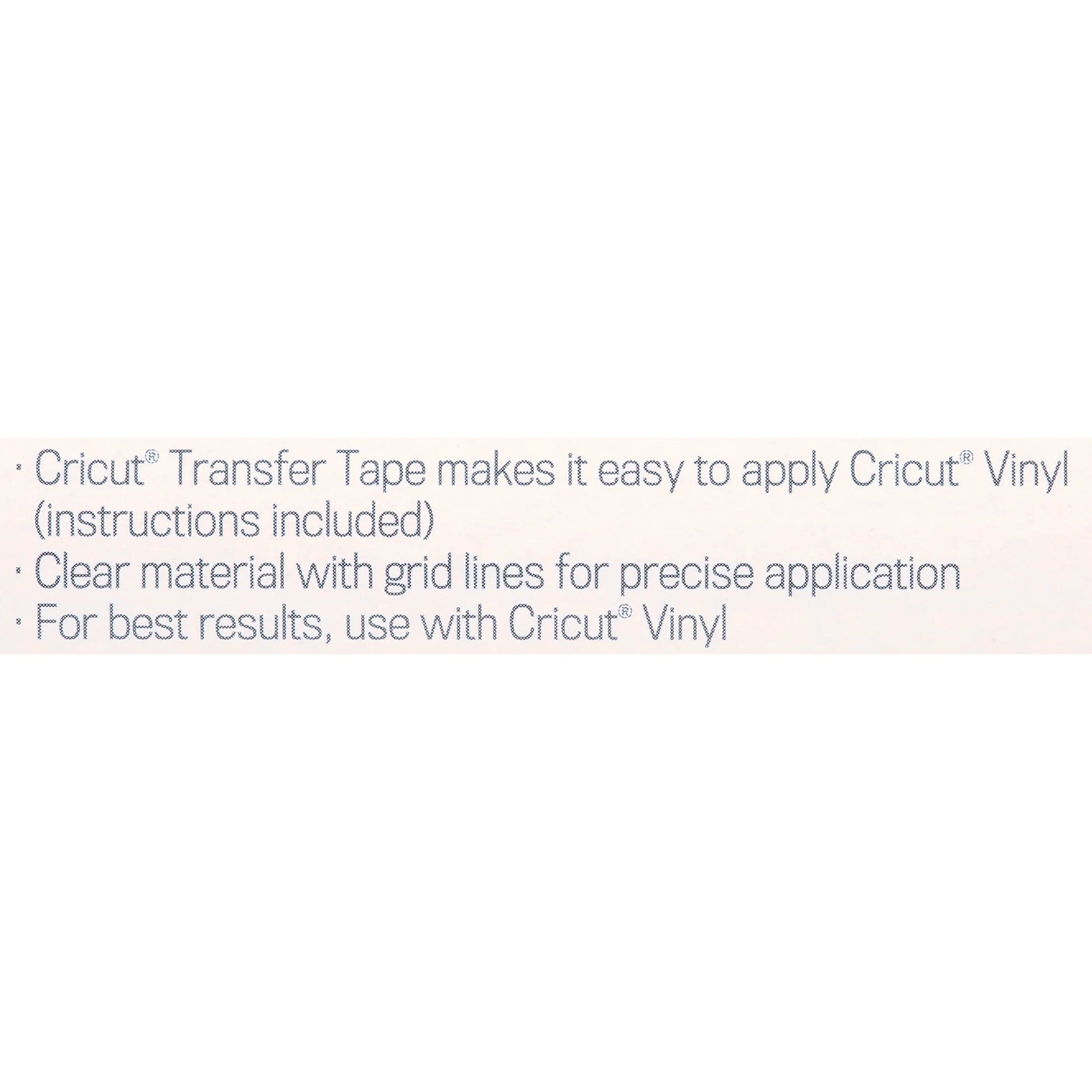 Cricut Vinyl Transfer Tape 12''X48''