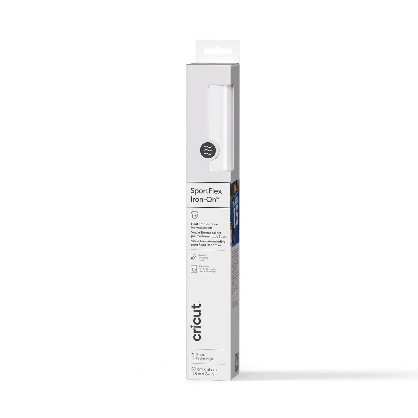 Cricut Sportflex Iron-On, White, 11.8 X24, Roll