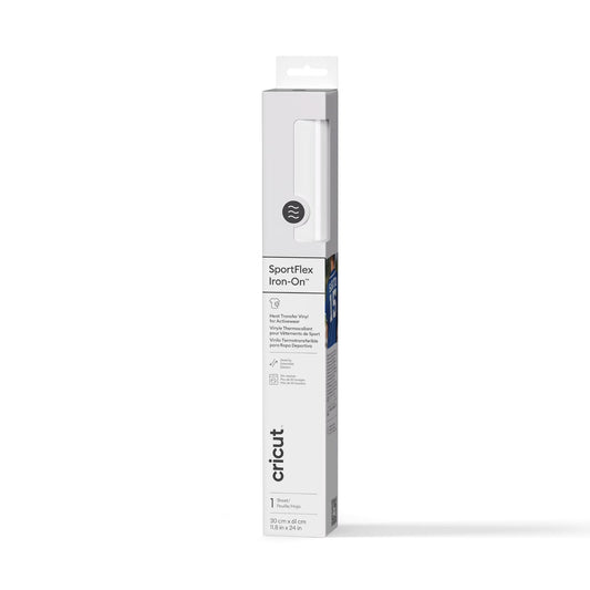 Cricut Sportflex Iron-On, White, 11.8 X24, Roll