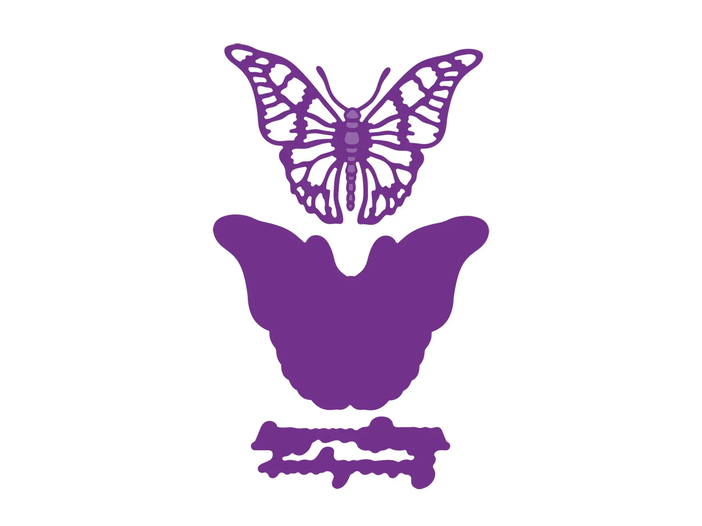 Crafter'S Companion 3D Embossing Folder, Metal Die & Photopolymer Stamp - Splendid Butterflies