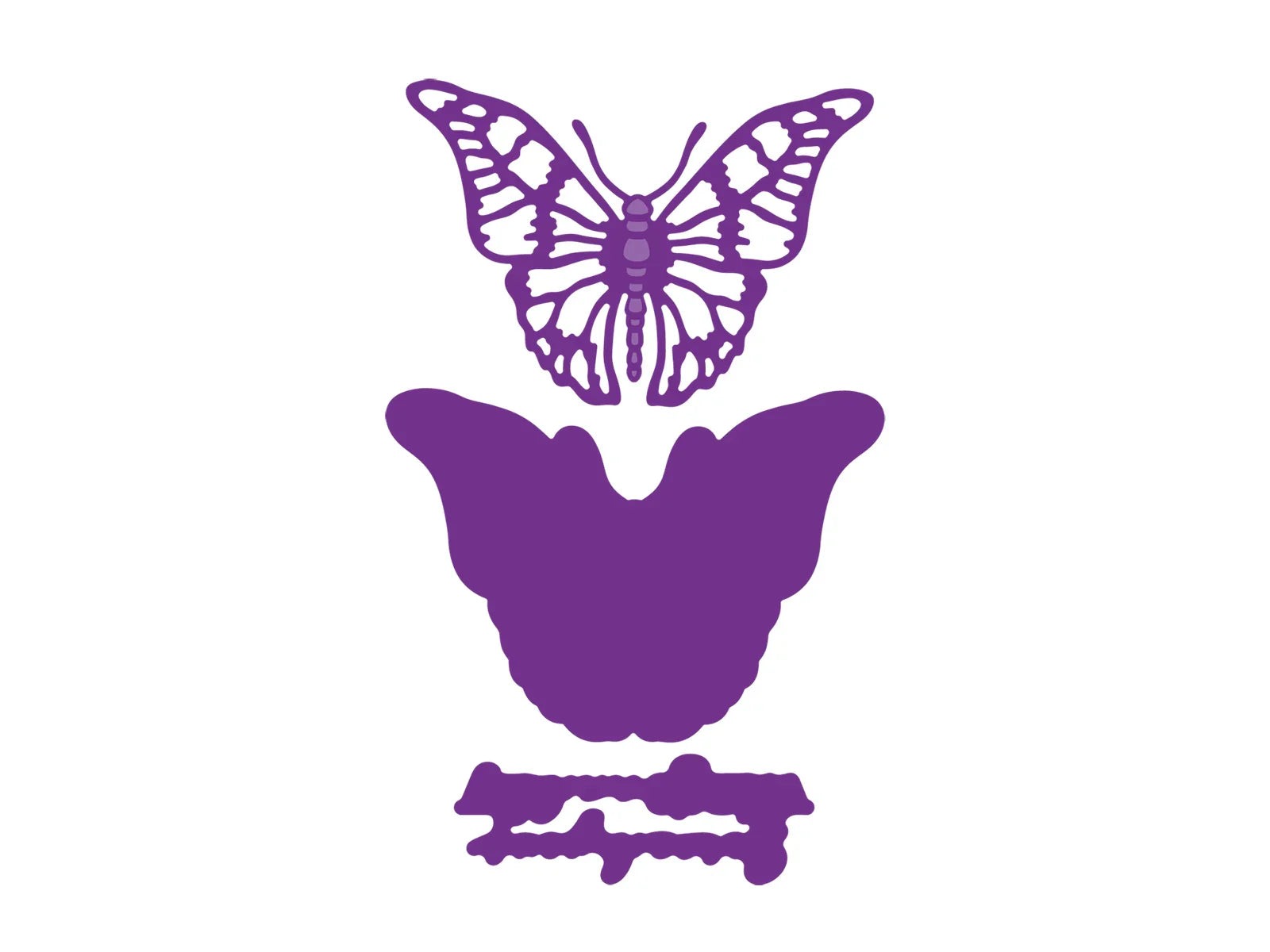 Crafter'S Companion 3D Embossing Folder, Metal Die & Photopolymer Stamp - Splendid Butterflies