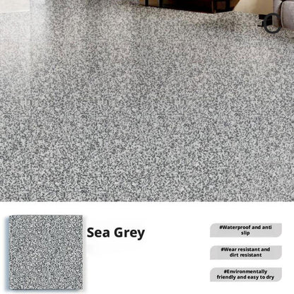 Epoxy Floor Paint for Concrete Basements and Garages with High-Gloss Marble Effect, Waterproof, Self-Leveling, Quick-Drying and Stain-Resistant
