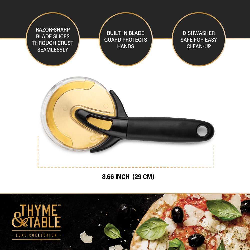 Stainless Steel Gold Pizza Wheel