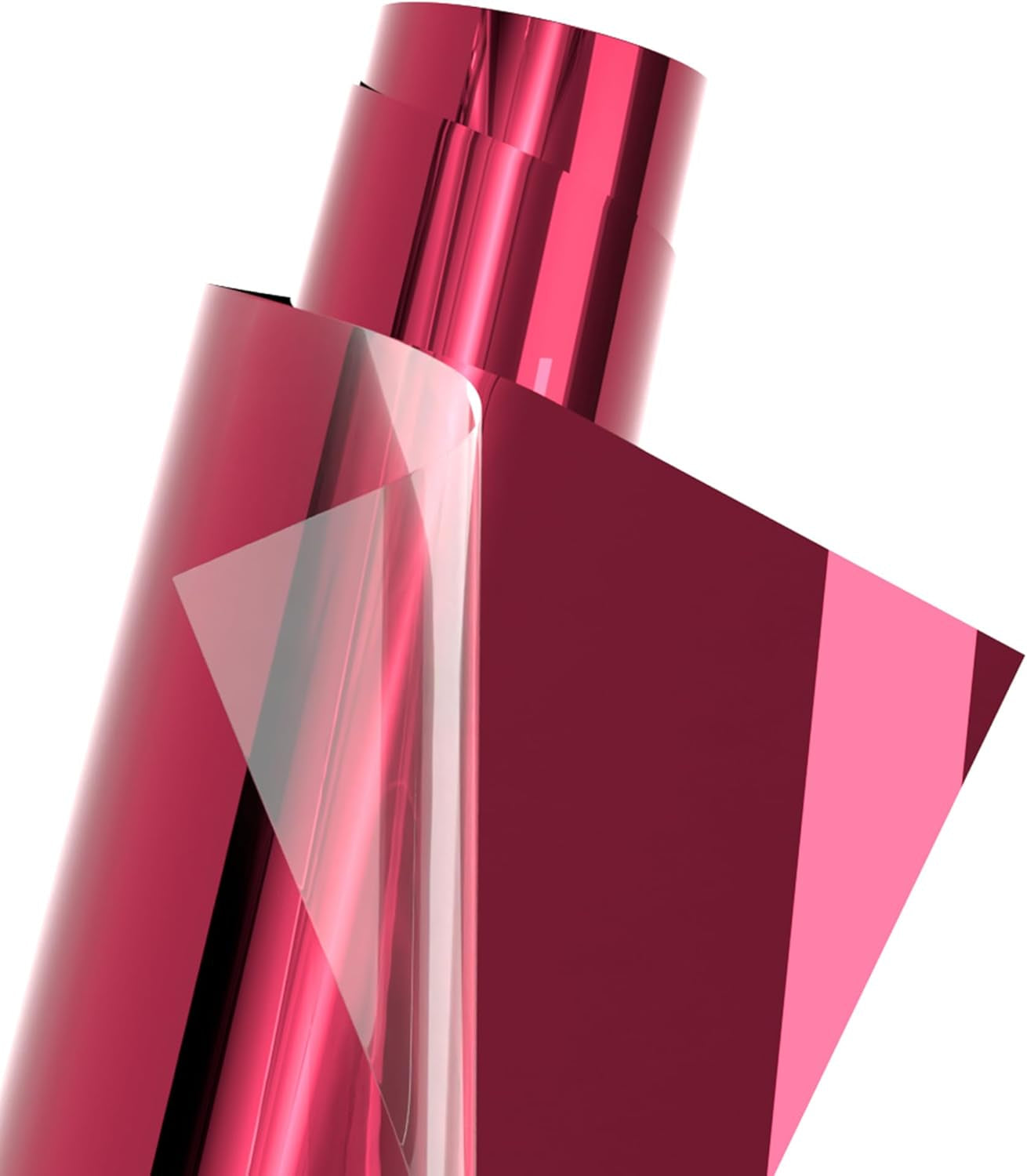 Likcut Metallic Pink Heat Transfer Vinyl for T-Shirts 12" X 6Ft Iron on Vinyl Roll Compatible with All Cutter Machine, HTV Heat Press Vinyl-Easy to Cut & Weed for Fabric Design