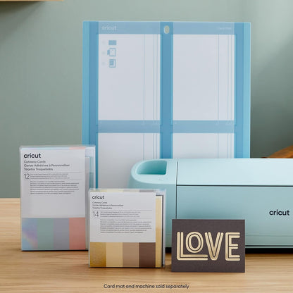 Cricut Cutaway Cards R10, Intricately Design Birthday Cards, Thank You Cards, Custom Greeting Cards, Holographic Backer, Compatible with Cricut Joy/Maker/Explore Machines, Pastel Sampler (18 Ct)