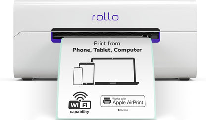 Wireless Shipping Label Printer - Wi-Fi Thermal Label Printer 4X6 for Shipping Packages - Airprint from Iphone, Ipad, Mac - Supports Windows, Chromebook, Android, Linux