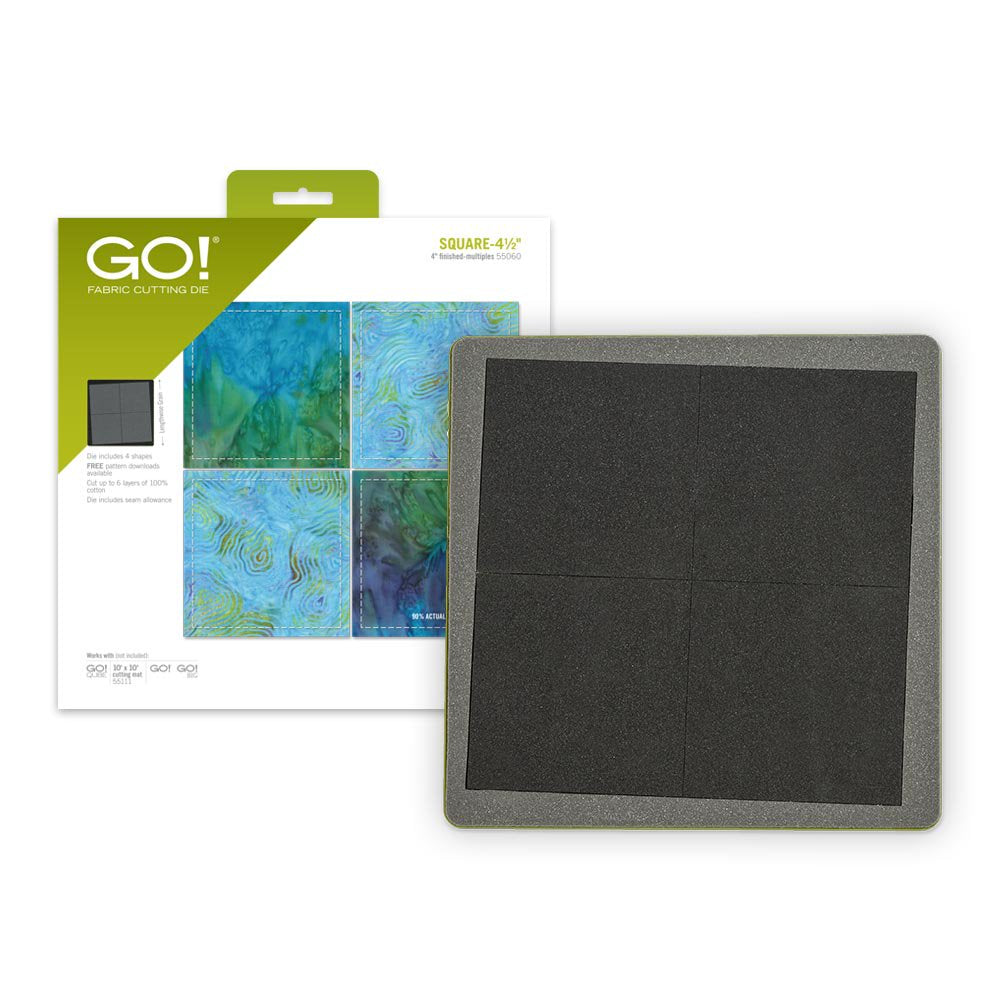 GO! Square 4-1/2" (Multiples) Fabric Cutting Dies