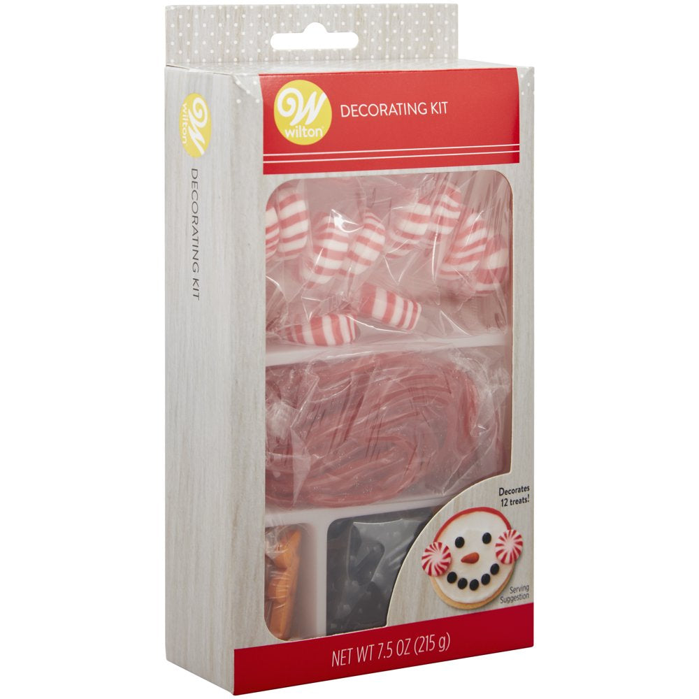 Winter Snowman Cookie or Cupcake Decorating Kit, Decorates 12