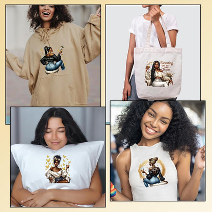 Dtf Transfers Ready to Press - 20 Pcs African American Women Iron on Transfers for T-Shirts Black Girl Heat Transfer Vinyl Patches Decals for Clothes Bag Pillow DIY Decor
