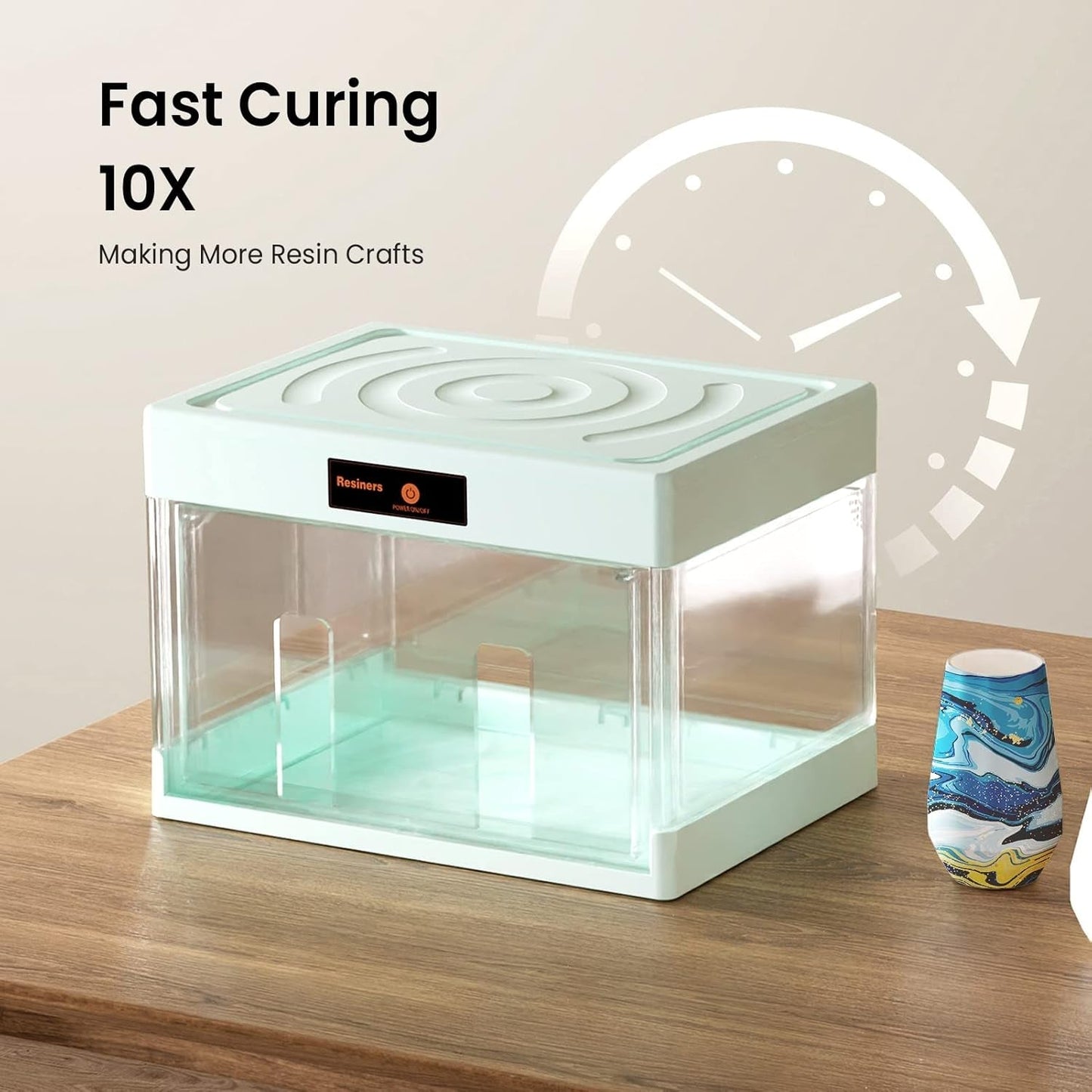 Resin Dryer for Cup Turner, 1 Hour Tumbler Craft Finished, Epoxy Resin Curing Machine for Cup Turners for Tumblers, Resin Tools for Fast Drying