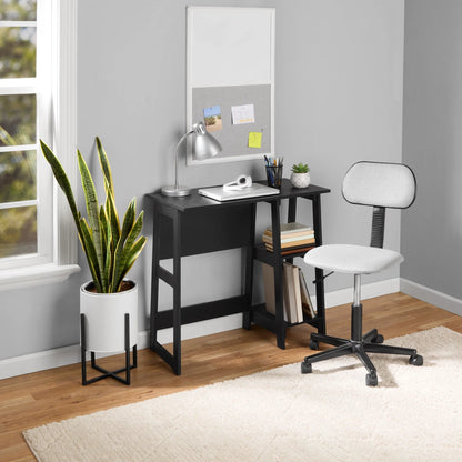 Quick Assembly Desk, Black Finish