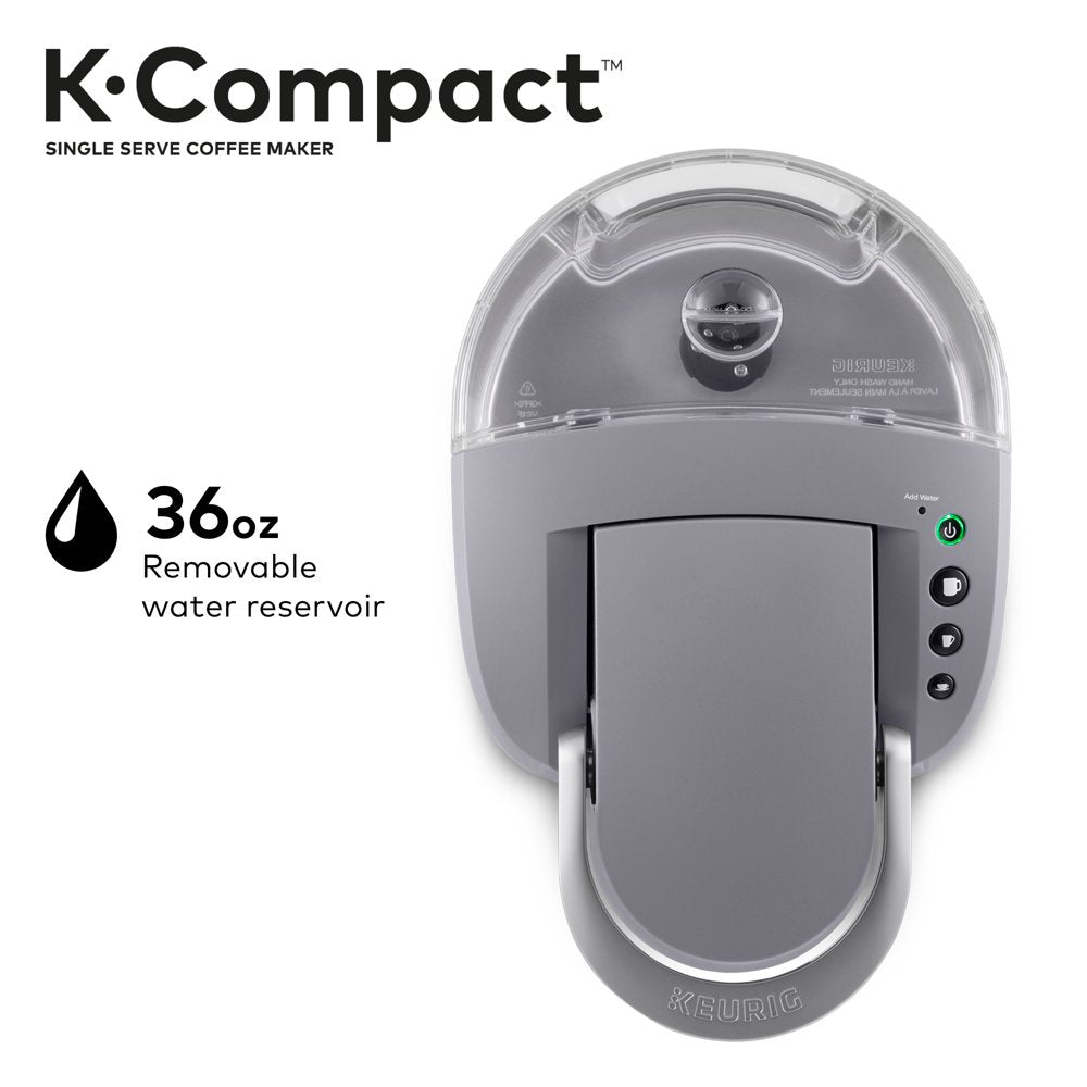 K-Compact Single-Serve K-Cup Pod Coffee Maker, Moonlight Grey