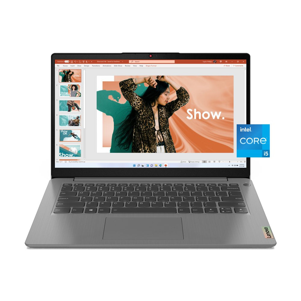 Ideapad 3I 14", Intel Core I5-1155G7, 8GB RAM, 512GB SSD, Artic Grey, Windows 11, 82H701QNUS