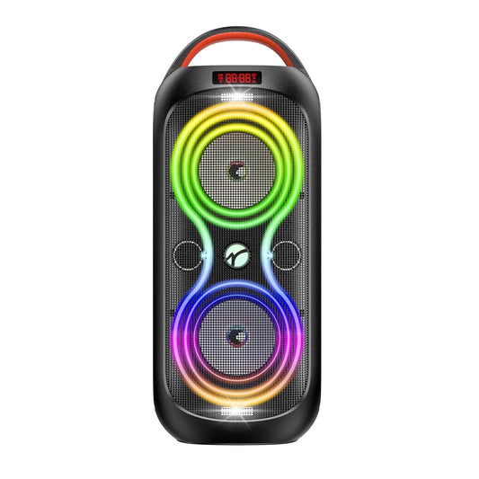 Bluetooth Party Speaker -60W Peak Loud Wireless TWS Portable Speaker with Handle, Beat-Driven Light Show, Splash-Resistant (XP3) for Outdoor Camping, Beach, Garage, Patio Parties