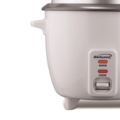 TS-600S 5-Cup Uncooked/10-Cup Cooked Rice Cooker and Food Steamer, White