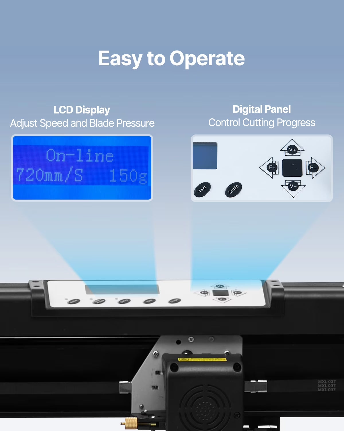 VEVOR Vinyl Cutter, Vinyl Printer, 720Mm, 28", Plotter, U‑Disk Machine Sign Making Aluminum 37.8 X 13 X 16.5 In