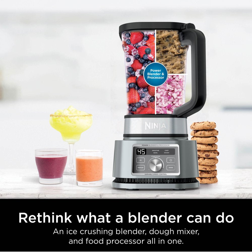 ® Foodi® Power Blender & Processor 3-In-1 72-Oz. Blender and Food Processor 1200W 4 Auto-Iq® Presets, SS200