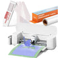 Loklik Cutting Machine 2 by HTVRONT White & Smart Permanent Vinyl 13" X 7Ft & Transfer Tape Roll 50FT