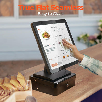 MUNBYN 19-Inch Pos-Touchscreen-Monitor, LED Backlit Multi-Touch-Screen-Monitor, HDMI/VGA Capacitive Display, True Flat Seamless Design for Retail, Restaurant, Bar, Gym, 2Y Protection
