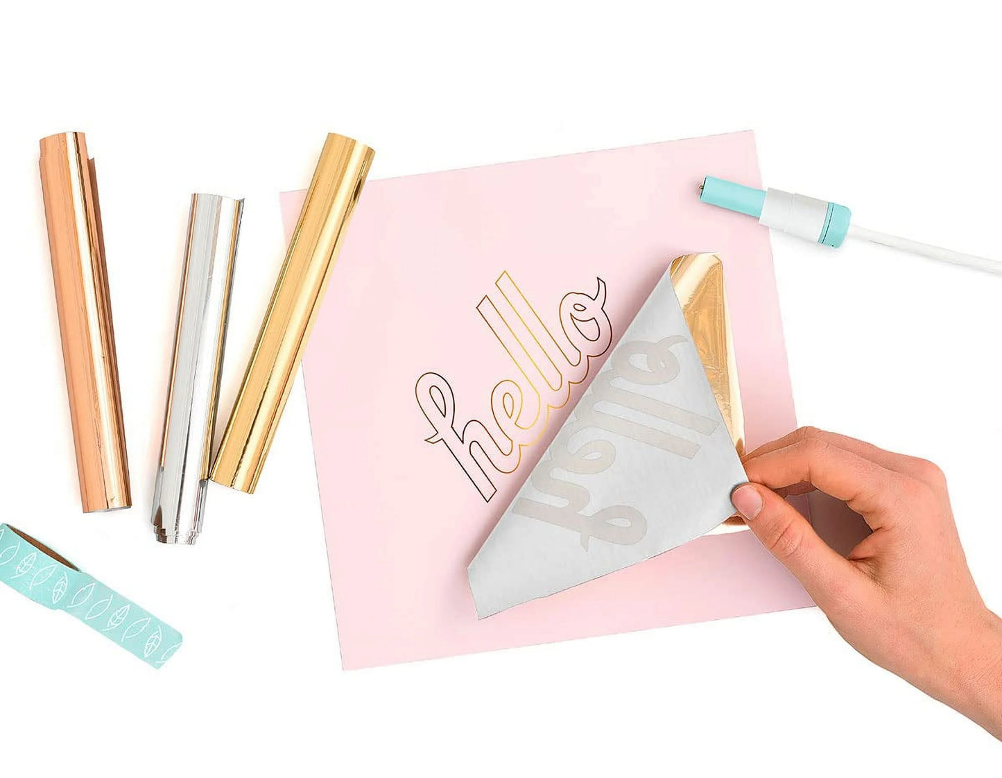 Foil Quill Foil Roll 12"X96"-Aqua