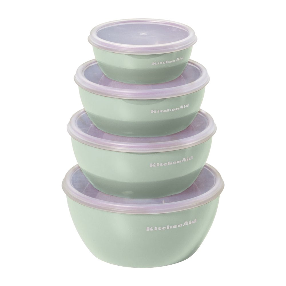 4-Piece Prep Bowl Set with Lids in Pistachio and Assorted Sizes