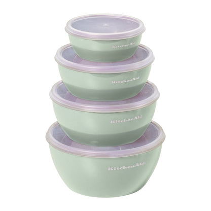 4-Piece Prep Bowl Set with Lids in Pistachio and Assorted Sizes