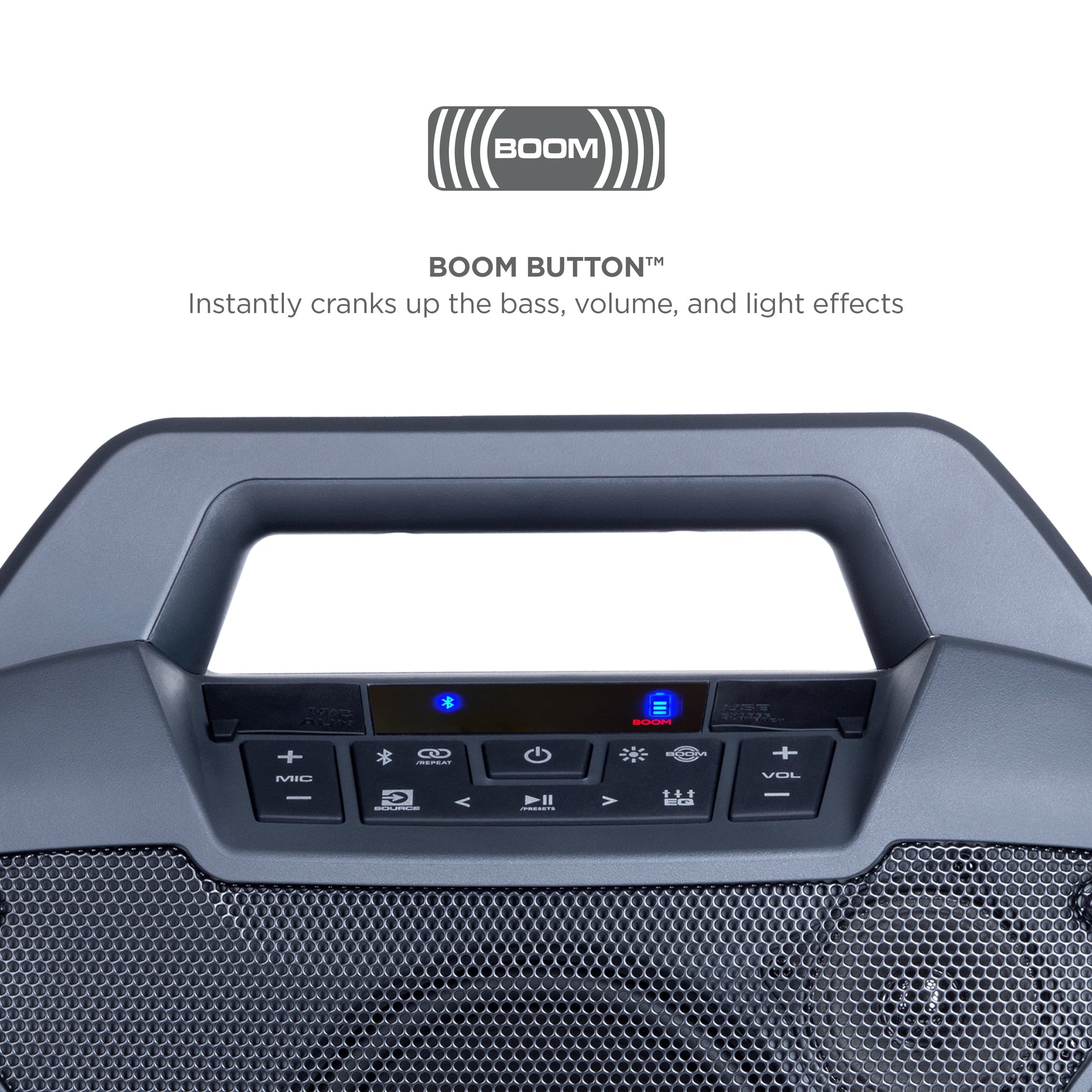Game Day Primetime Portable Rechargeable Speaker with Lights